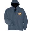 Heavyweight Full Zip Hooded Sweatshirt with Thermal Lining Thumbnail